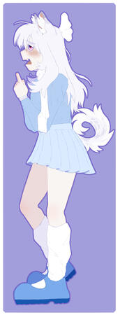 unnamed dog girl OC @ me